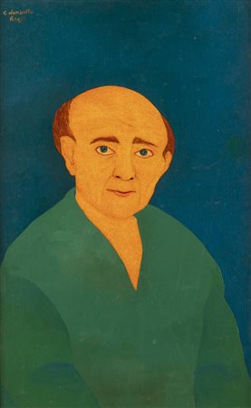 ENRICO COLOMBOTTO ROSSO<BR>Torino 1925 - 2013 Casale Monferrato (AL)<BR>"Ritratto" 1954