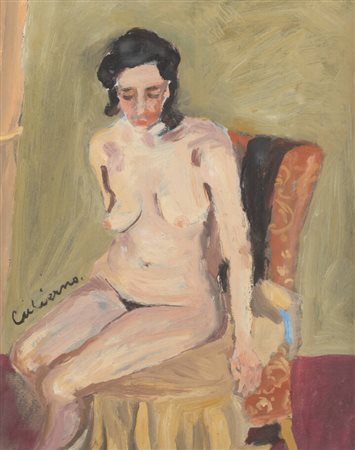 GIOSUE' CALIERNO<BR>Caserta 1897 - 1968 Pietra Ligure (SV)<BR>"Figura femminile"