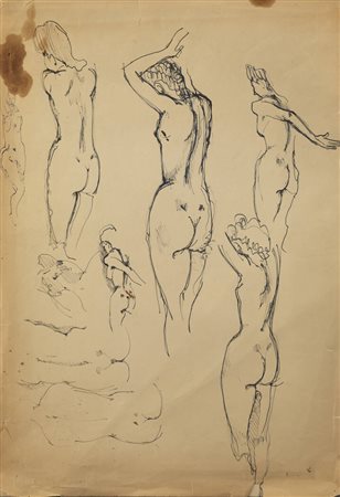 ITALO CREMONA<BR>Cozzo Lomellina (PV) 1905 - 1979 Torino<BR>"Senza titolo"