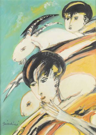 REMO BRINDISI<BR>Roma 1918 - 1996 Milano<BR>"Senza titolo"