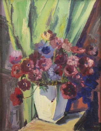 GIOVANNI CARENA<BR>Airasca (TO) 1915 – Pinerolo (TO) 1990<BR>"Vaso di fiori"