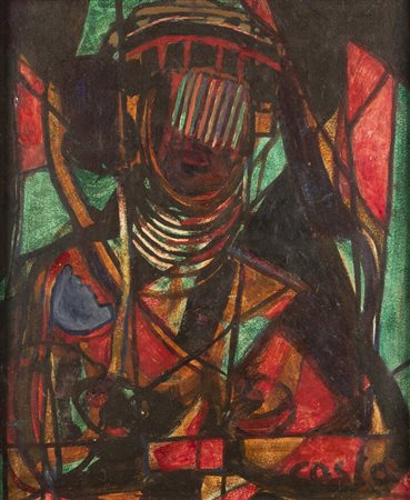 FRANCO COSTA<BR>Quittengo (VC) 1903 - 1980<BR>"Danzatrice africana" 1968