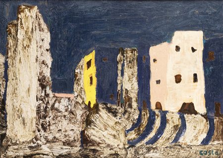 FRANCO COSTA<BR>Quittengo (VC) 1903 - 1980<BR>"Peniscola n.1" 1962