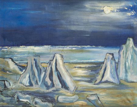 ALBINO GALVANO<BR>Torino 1907 - 1990<BR>"Senza titolo" 1977