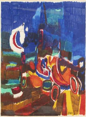 PIERO RUGGERI<BR>Torino 1930 - 2009<BR>"L'incidente stradale", 1960-1963