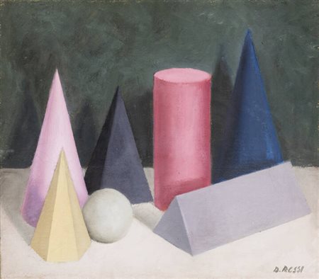 DANTE ROSSI<BR>Firenze 1907-1986<BR>"Natura morta. Solidi"