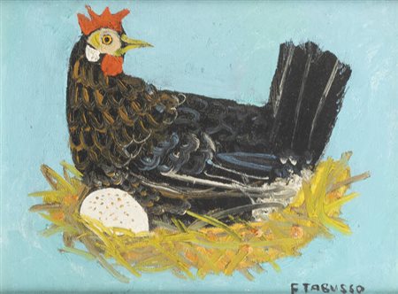 FRANCESCO TABUSSO<BR>Sesto San Giovanni (MI) 1930 - 2012 Torino<BR>"La cova o Chioccia" 1968