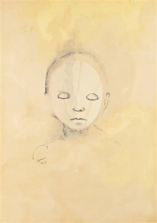 ENRICO COLOMBOTTO ROSSO<BR>Torino 1925 - 2013 Casale Monferrato (AL)<BR>"Volto"