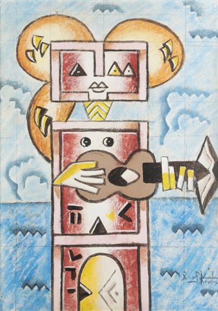 IBRAHIM KODRA<BR>Albania 1918 – 2006 Milano<BR>"Musicista"