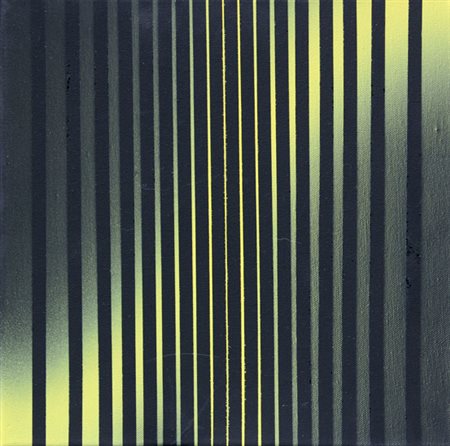 Ennio FINZI Venezia 1931 Luce-vibrazione, 1971, olio su tela, cm. 30 x 30,...
