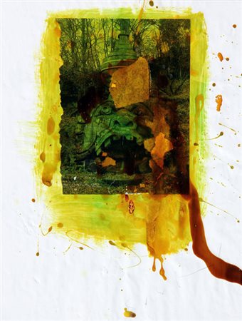 Mario SCHIFANO Homs 1934 - Roma 1998 Senza titolo, 1979, collage e smalto su...