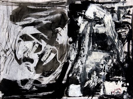 Emilio VEDOVA Venezia 1919 - Venezia 2006 Senza titolo, 1990, tecnica mista...