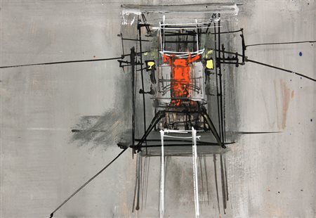 Emilio SCANAVINO Genova 1922 - Milano 1986 Senza titolo, 1957, acrilico su...