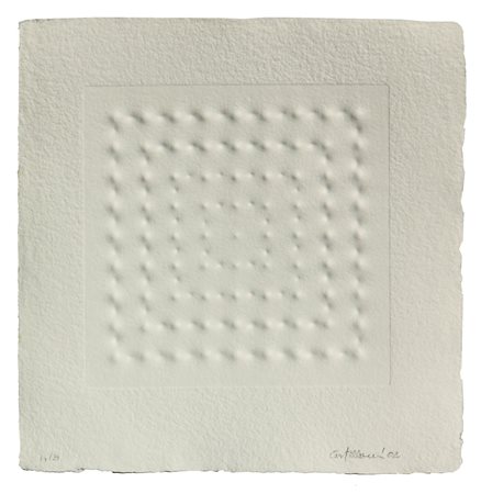 Enrico CASTELLANI Castelmassa 1930 Senza titolo, 2002, serigrafia, cm. 30 x...