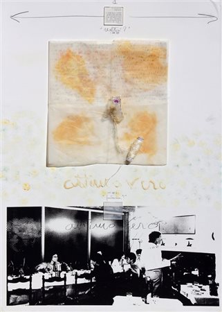 Vasco BENDINI Bologna 1922 Attimo vero, 1977, tecnica mista su masonite, cm....