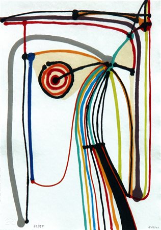 Alberto BURRI Città di Castello 1915 - Nizza 1995 Libro Saffo - tavola 10,...