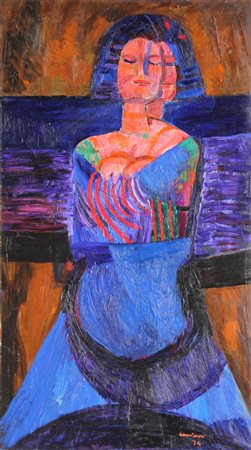 Bruno CASSINARI Piacenza 1912 - Milano 1992 Primavera, 1974, olio su tela,...