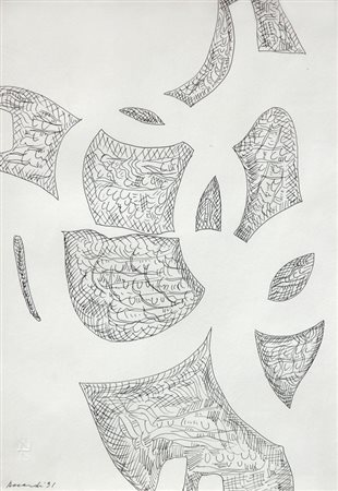 Carla ACCARDI Trapani 1924 - Roma, 2014 Senza titolo, 1991, china su...