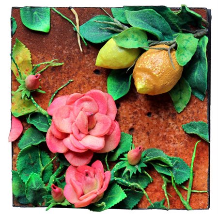 Piero GILARDI Torino 1942 E Cruz, poliuretano espanso, cm. 30 x 30, Titolo,...