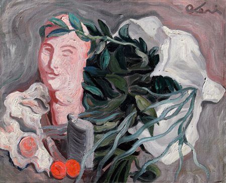 Carlo LEVI Torino 1902 - Roma 1975 Senza titolo, 1933, olio su tela, cm. 74 x...