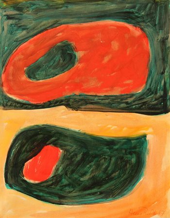 Hans RICHTER Berlino 1888 - Locarno 1976 Senza titolo, 1967, tecnica mista su...