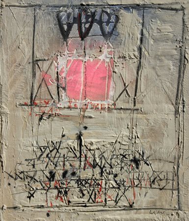 Giorgio CELIBERTI Udine 1929 La finestra dell'amore, 1995, affresco su...