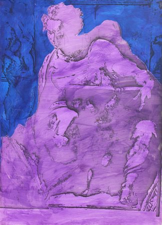 Tano FESTA Roma 1938 - Roma 1988 De Michelangelo, 1986, acrilico e smalto su...