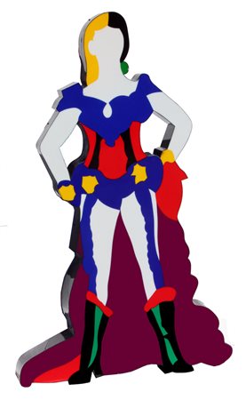 Marco LODOLA Dorno 1955 Can can, 2009, perspex e neon, cm. 149 x 93 x 10,...