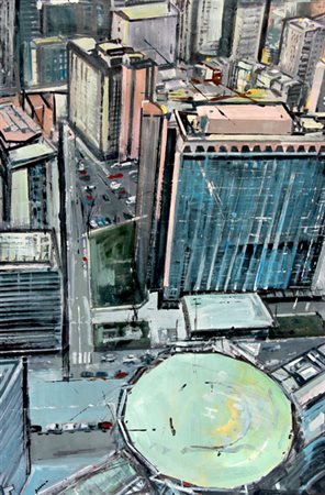 Alessandro RUSSO Catanzaro, 1953 Milano, 2015, acrilico su cartoncino, cm. 97...