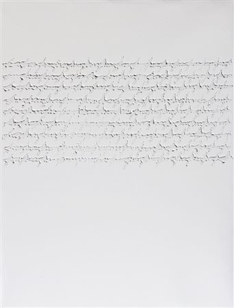 Alfredo RAPETTI MOGOL Milano, 1961 Scrittura, 2009, olio su tela, cm. 80 x...