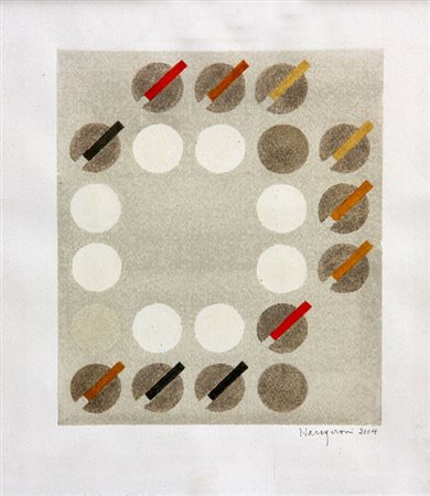 Carlo NANGERONI New York, 1922 Senza titolo, 2004, tecnica mista su...