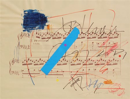 Giuseppe CHIARI Firenze 1926 - Firenze 2007 Senza titolo, 1996, tecnica mista...