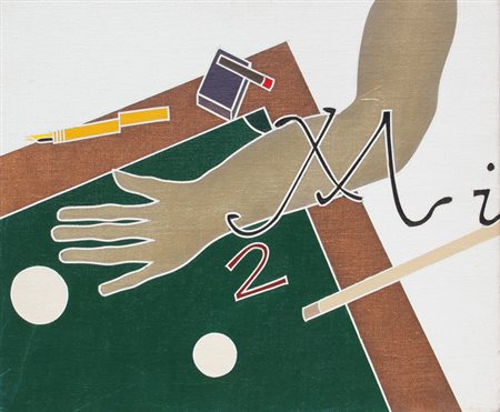 Emilio TADINI Milano 1927 - Milano 2002 Michelangelo, 1977, olio su tela, cm....