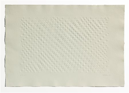 Enrico CASTELLANI Castelmassa 1930 Superficie, 1992, carta Moulin du Guet...