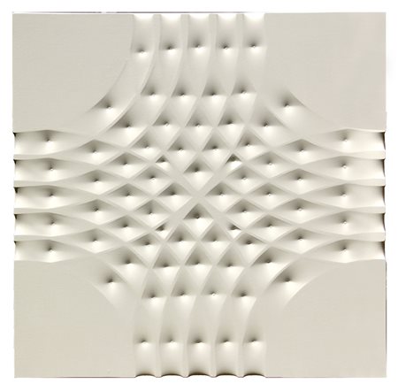 Stefano BRUNELLO 1960 Struttura radiale, 2009, acrilico su tela estroflessa...