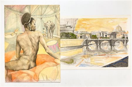 UGO ATTARDI (1923-2006) - Lotto unico composto da 2 opere grafiche