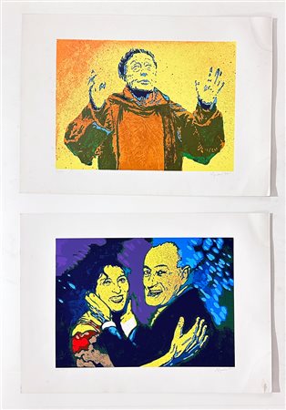 GIANGIACOMO SPADARI (1938-1997) - Lotto unico di 2 litografie