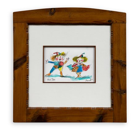 EMANUELE LUZZATI (1921-2007) - Duetto