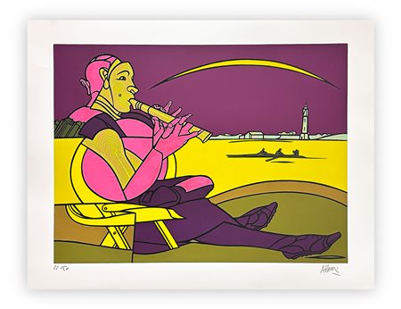 VALERIO ADAMI (1935) - Senza Titolo