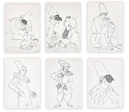 CORRADO CAGLI (1910-1976) - Pulcinella, 1974