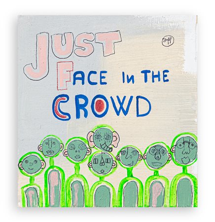 FILIPPO BIAGIOLI (1975) - Just Face in the crowd, 2019