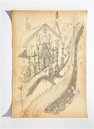 ALBERTO LONGONI (1921-1991) - Senza Titolo, 1957