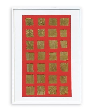 REMO BIANCO (1922-1988) - Tableau d'oré, 1975 circa