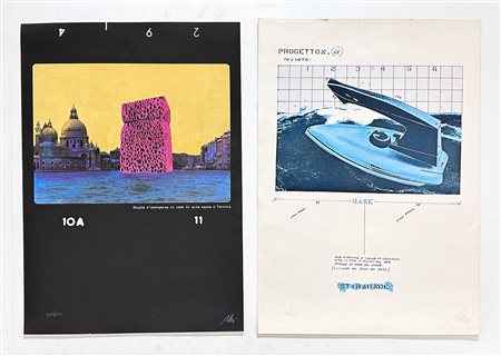 FABRIZIO PLESSI (1940) - Lotto unico composto da 2 litografie