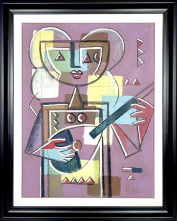 Ibrahim Kodra “Suona il mandolino” 1979