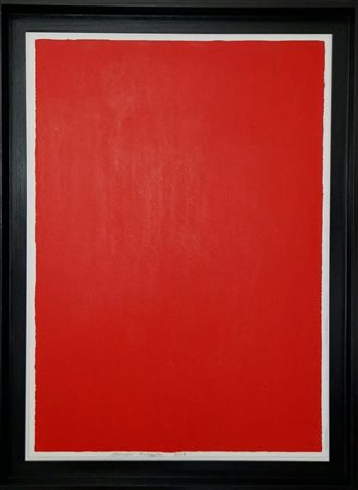 Bernard Aubertin “Monocromo rosso” 2008