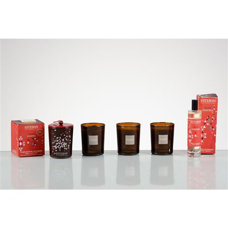 ESTEBAN, Quattro candele e profumo spray