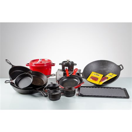 LODGE E STAUB, 22 stoviglie da cucina