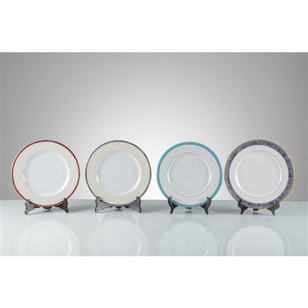 SPODE, PHILIPPE DESHOULIERES, GINORI, LEGLÈ, Nove piatti piani