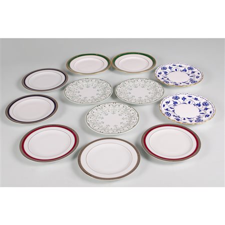 SPODE, PHILIPPE DESHOULIERES, Dodici piattini da dessert